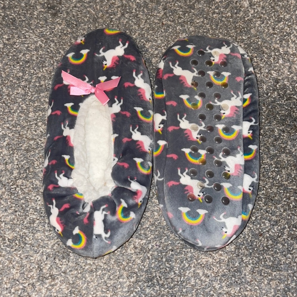 Rainbow Unicorn slippers